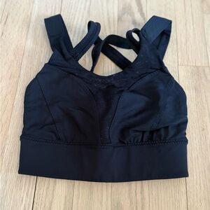 Lululemon Athletica Black Strappy Sports Bra